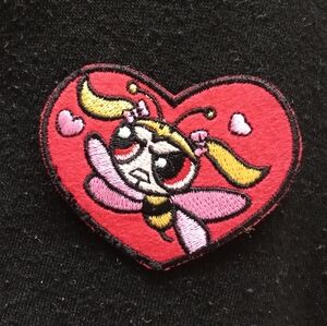NEW (1) Powerpuff Girls Heart Embroidered Emblem/Patch/Appliqué! Iron-On. 2"x2"